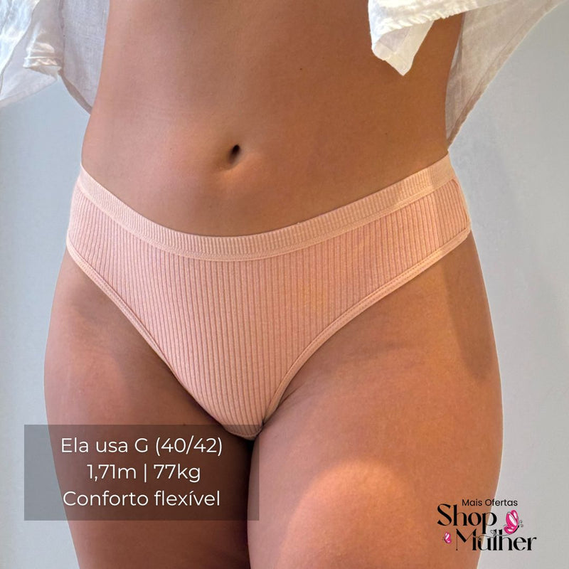 Calcinha CottonConfort® Original [ANTIBACTERIANA] – [PAGUE 5 LEVE 10]