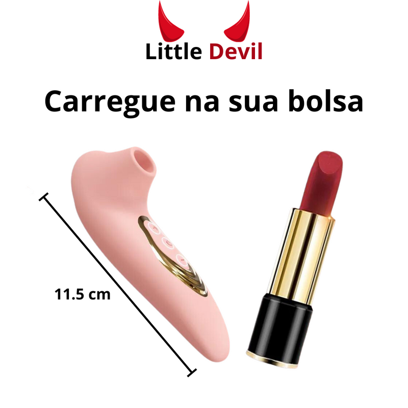 Vibrador portátil com sucção - Little Devil [Recarregável]