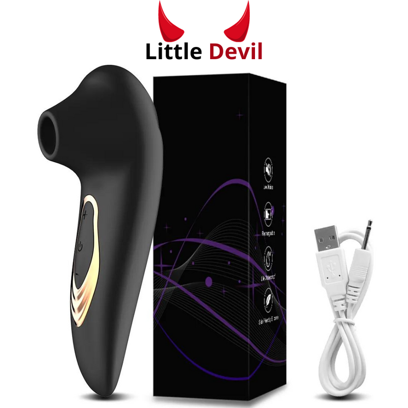 Vibrador portátil com sucção - Little Devil [Recarregável]