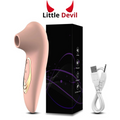 Vibrador portátil com sucção - Little Devil [Recarregável]