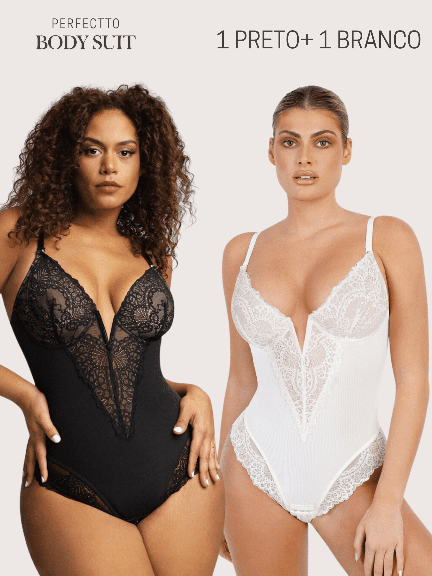 1 Preto + 1 Branco [PROMOCIONAL - R$ 139 a unidade]