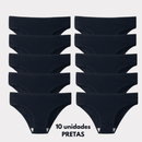calcinha de algodão antibacteriana, respiravel e confortavel - kit com 10