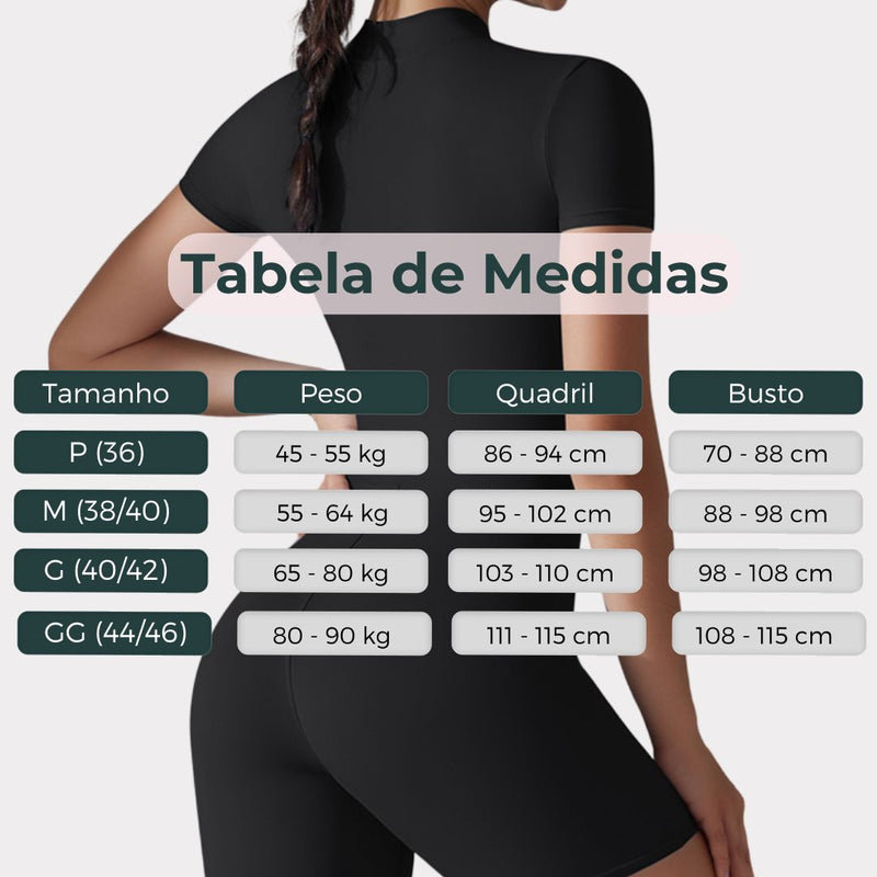 [LANÇAMENTO] Macacão Esportivo com Zíper ShapeFit