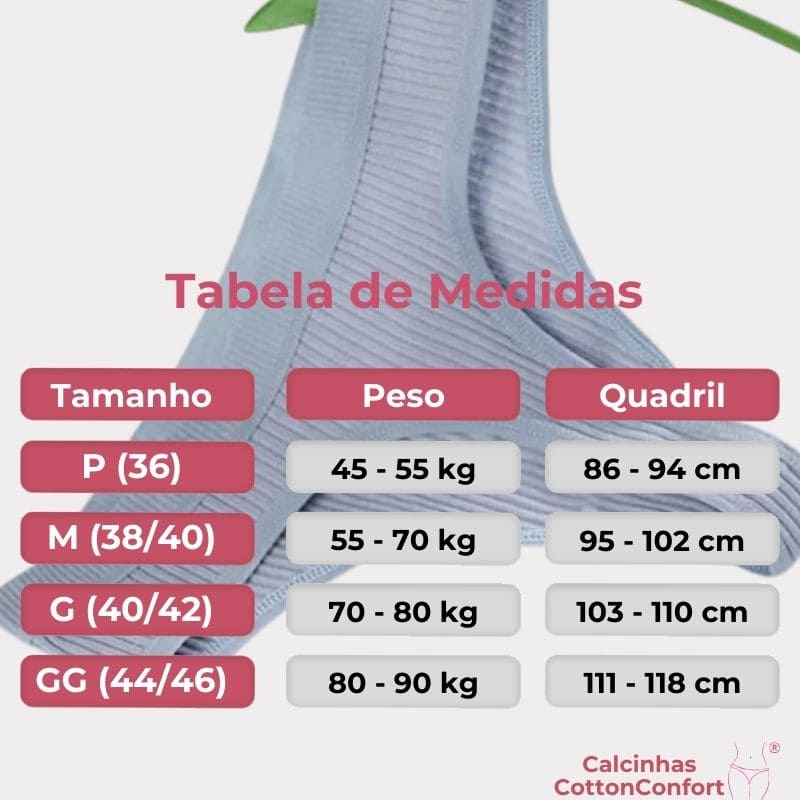 [OFERTA POR TEMPO LIMITADO COMPRE 5 LEVE 10] Calcinha CottonConfort® - FRETE GRÁTIS